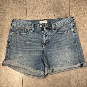 Madewell denim shorts size 28